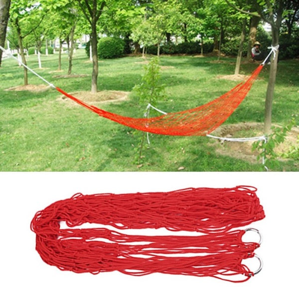 Portable Garden Outdoor Camping Travel Furniture Mesh Hammock swing Sleeping Bed Nylon Hang Mesh Net for camping hunting hiking