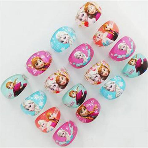 20/pcs 1pack New Snow Romance Children Cartoon Ring Princess Aisha Anna Jewelry Random Color, Can Not Choose Colors And Styles