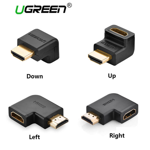 Ugreen HDMI male to HDMI female cable adapter converter extender 90 degrees angle 270 degrees angle for 1080P HDTV hdmi adapter