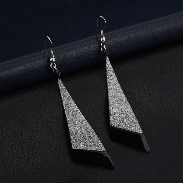 MissCyCy Fine Jewelry Pending Rhinestone Geometric Earring 2016 New Fashion Drop Earrings For Women Gift