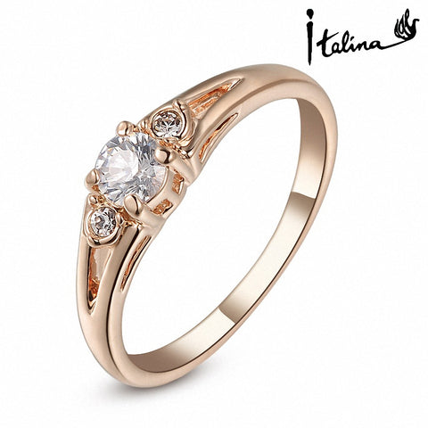 New Sale Brand TracysWing Rings for women Genuine Austrian Crystal 18KRGP Gold Color Fashion ring Zirconia #RG90671