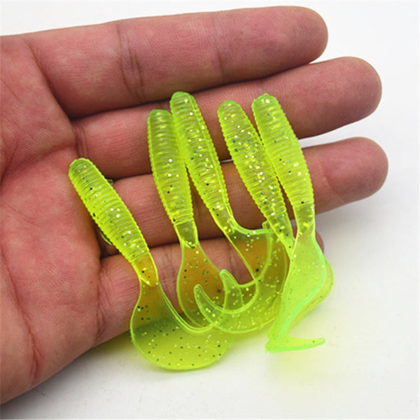 5Pcs/lot 6.5cm 2g Wobbler Jigging Fishing Lure Soft Worm Shrimp Jerkbait Fish Ocean Rock Capuchin Maggots NE-249