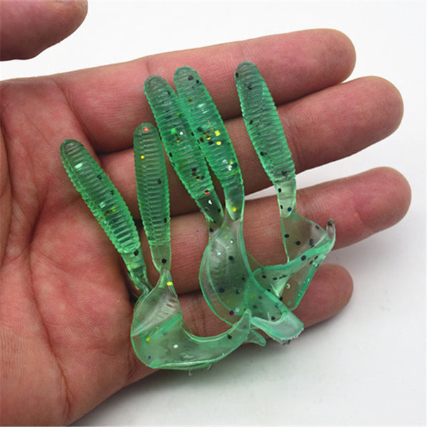 5Pcs/lot 6.5cm 2g Wobbler Jigging Fishing Lure Soft Worm Shrimp Jerkbait Fish Ocean Rock Capuchin Maggots NE-249