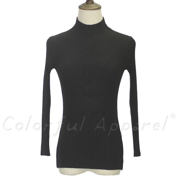 FATIKA Women Turtleneck Knitted Sweater Female Knitted Slim Pullover Ladies all-match Basic Thin Long Sleeve Shirt Clothing