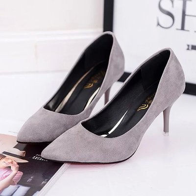 Shuangxi.jsd 2017 Summer Shoes Woman High Heels Brand Fashion Suede Fine With Variety Of High-heeled 5cm Women Shoes 34-42