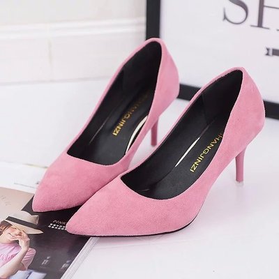 Shuangxi.jsd 2017 Summer Shoes Woman High Heels Brand Fashion Suede Fine With Variety Of High-heeled 5cm Women Shoes 34-42