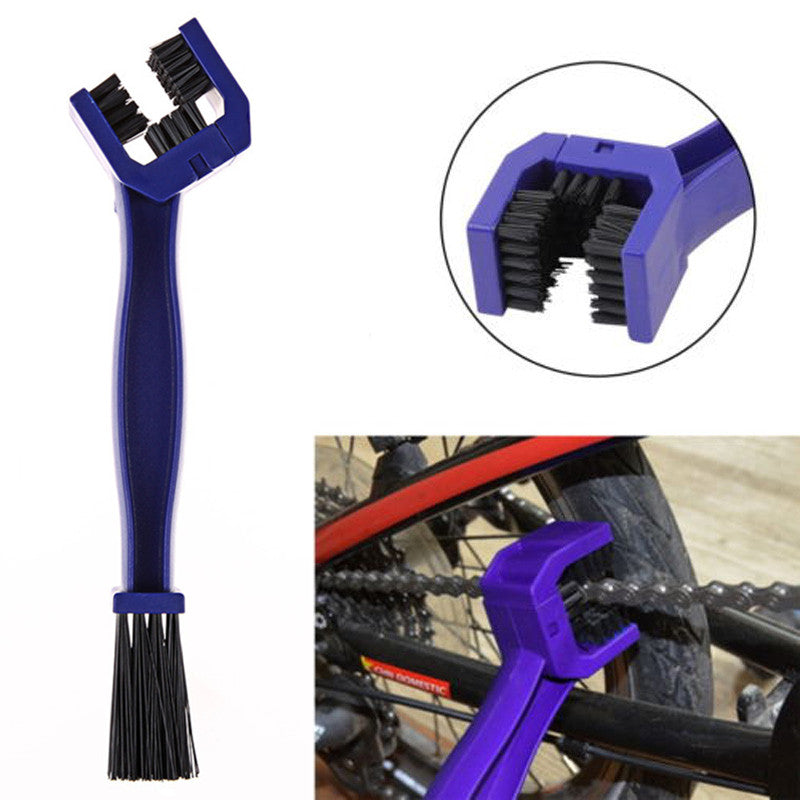 New Cycling Motorcycle Bicycle Chain Clean Brush Gear Grunge Brush Cleaner Outdoor Cleaner Scrubber Tool Bike Chains Cleaners