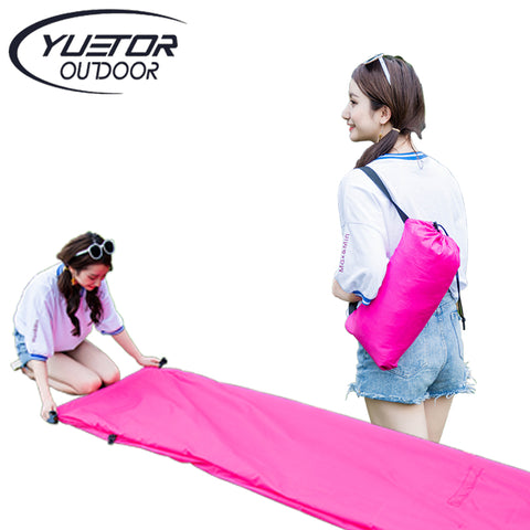 Fast Inflatable Boat New Shape Lazy Bag Air Sofa Outdoor Camping Laybag Hangout Lounger Beach Air Bed Folding Sleeping Lazy Bag