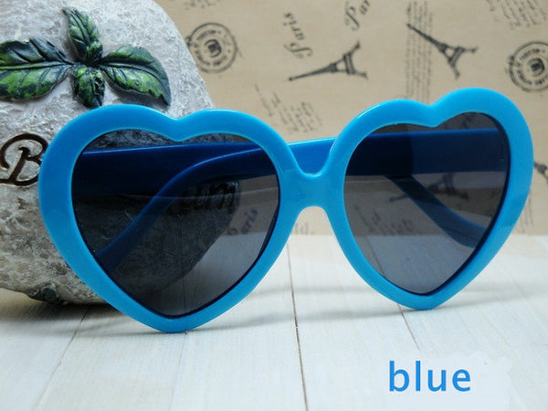 YOOSKE Love Heart Shaped Sunglasses Goggles Sun Glasses For Women Childen Boy Girl Baby Brand Designer