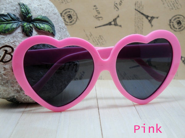 YOOSKE Love Heart Shaped Sunglasses Goggles Sun Glasses For Women Childen Boy Girl Baby Brand Designer