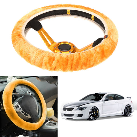 1 PCS Soft Warm Wool Plush Winter Car Steering Wheel Cover Universal Auto Supplies Car styling High Quality Car Accessories