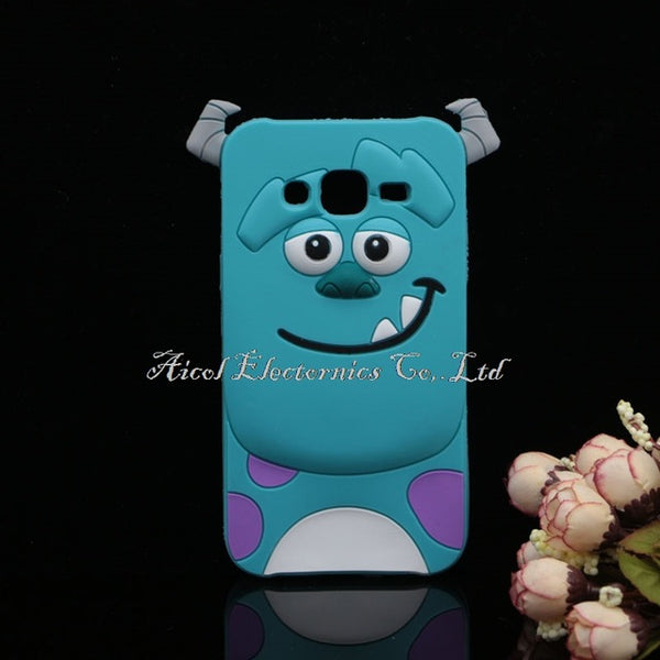 3D Cartoon Minions Stitch Case For Samsung Galaxy J5 2016 J510 J5 (6) SM-J510F Cat Cover Rabbit Sulley  Horse Bottle Phone Shell