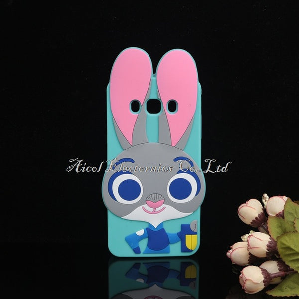 3D Cartoon Minions Stitch Case For Samsung Galaxy J5 2016 J510 J5 (6) SM-J510F Cat Cover Rabbit Sulley  Horse Bottle Phone Shell