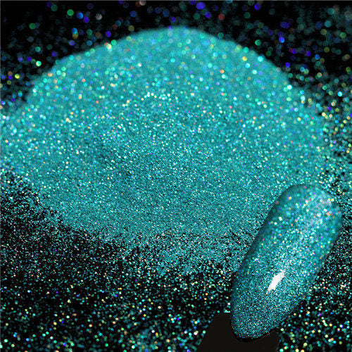 1 Box Holographic Colorful Shining Laser Nail Glitter Powder Ultra-thin Nail Dust Manicure Nail Art Glitter Powder