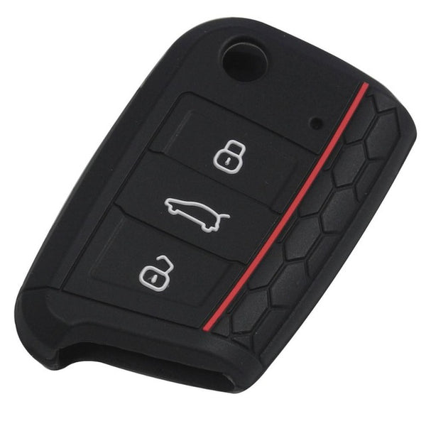 jingyuqin Key Case Key Bag Key Cover For VW Golf 7 mk7 Skoda Octavia A7 New Polo Silicone Key Portect Case Car Accessories