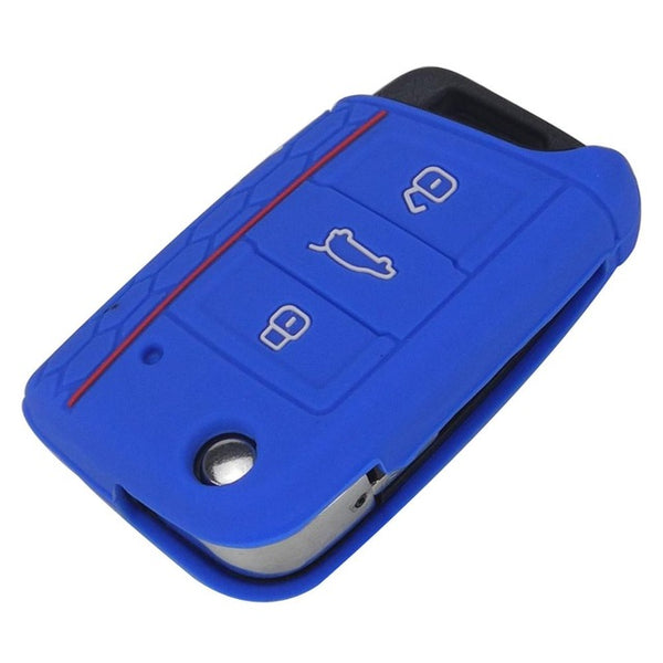 jingyuqin Key Case Key Bag Key Cover For VW Golf 7 mk7 Skoda Octavia A7 New Polo Silicone Key Portect Case Car Accessories