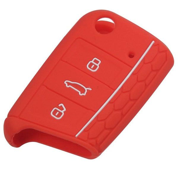 jingyuqin Key Case Key Bag Key Cover For VW Golf 7 mk7 Skoda Octavia A7 New Polo Silicone Key Portect Case Car Accessories