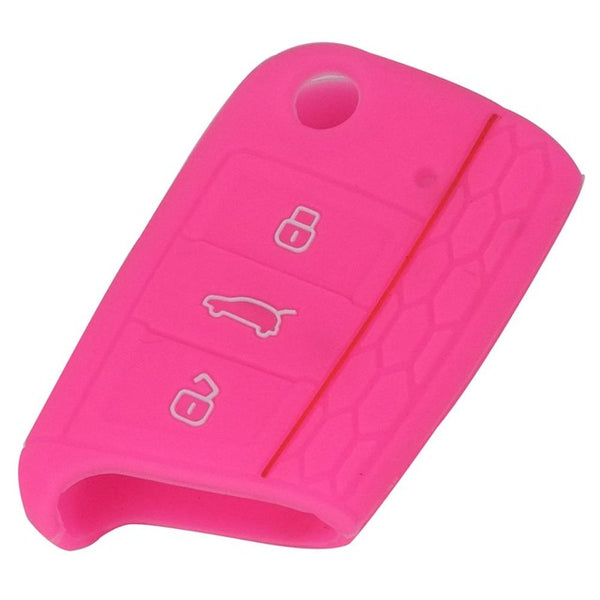 jingyuqin Key Case Key Bag Key Cover For VW Golf 7 mk7 Skoda Octavia A7 New Polo Silicone Key Portect Case Car Accessories