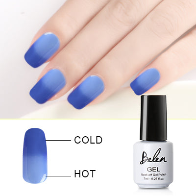 Belen 7ml Chameleon Temperature Change Color UV Gel Polish Varnishes Soak-off Gel Nail LED Lamp Gel Lak UV Nails  Verniz Lacquer