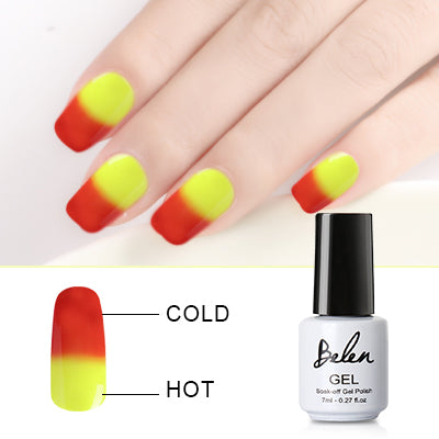 Belen 7ml Chameleon Temperature Change Color UV Gel Polish Varnishes Soak-off Gel Nail LED Lamp Gel Lak UV Nails  Verniz Lacquer