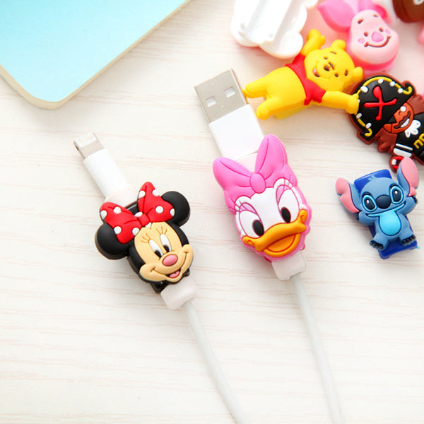 Cartoon Protector Cable Cord Saver Cover Coque For Cable iPhone 4 4S 5 5S SE 5C 6 6S 7 7 Plus 8 X Protective Sleeve Fundas