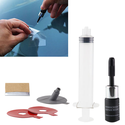 DIY Car Windshield Repair Kit tools Auto Glass Windscreen Repair Cracked Set Give Door Seal Handle Protective Decorative Sticker