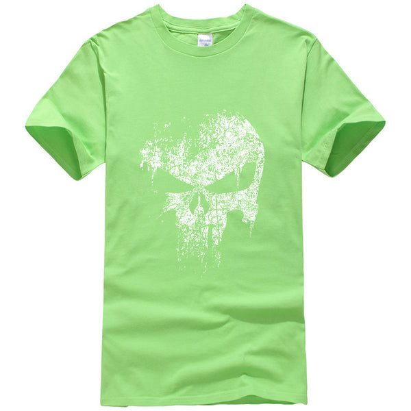 2017 streetwear Punisher Skull hip hop Supper Hero t shirt harajuku Men short sleeve T-Shirt brand cotton clothing crossfit tops