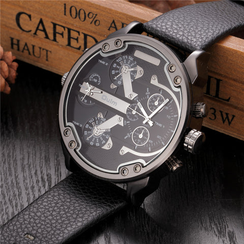 Oversized Men's Big Watch Luxury Brand Famous Unique Designer Quartz Watch Male Large Watches Men relogio masculino de luxo