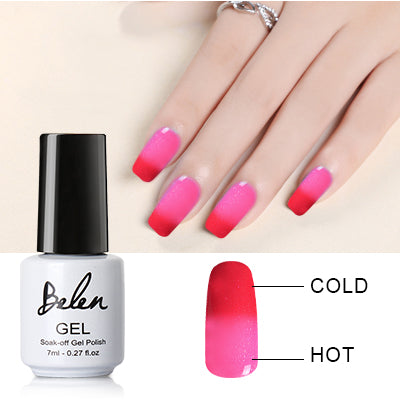 Belen 7ml Chameleon Temperature Change Color UV Gel Polish Varnishes Soak-off Gel Nail LED Lamp Gel Lak UV Nails Verniz Lacquer