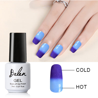 Belen 7ml Chameleon Temperature Change Color UV Gel Polish Varnishes Soak-off Gel Nail LED Lamp Gel Lak UV Nails Verniz Lacquer