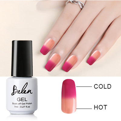 Belen 7ml Chameleon Temperature Change Color UV Gel Polish Varnishes Soak-off Gel Nail LED Lamp Gel Lak UV Nails Verniz Lacquer