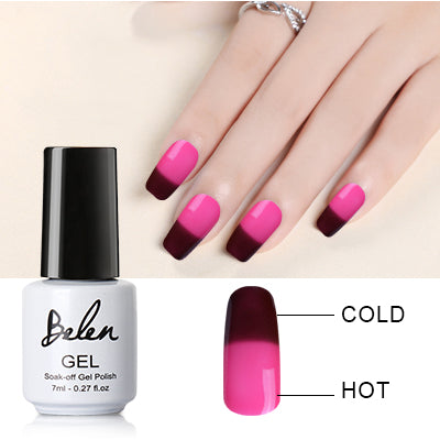 Belen 7ml Chameleon Temperature Change Color UV Gel Polish Varnishes Soak-off Gel Nail LED Lamp Gel Lak UV Nails Verniz Lacquer