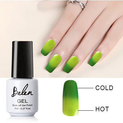 Belen 7ml Chameleon Temperature Change Color UV Gel Polish Varnishes Soak-off Gel Nail LED Lamp Gel Lak UV Nails Verniz Lacquer