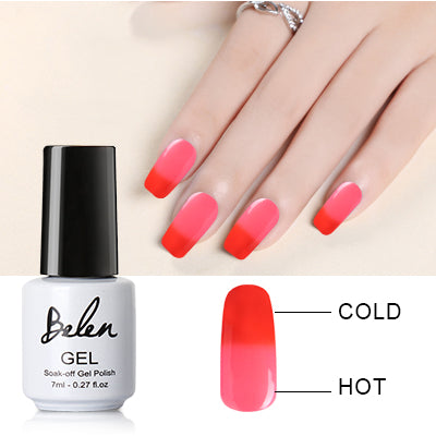 Belen 7ml Chameleon Temperature Change Color UV Gel Polish Varnishes Soak-off Gel Nail LED Lamp Gel Lak UV Nails Verniz Lacquer