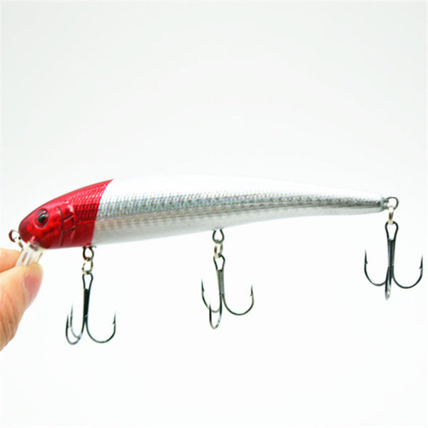 Hot sale 1Pcs 13cm 19.5g Minnow fishing Lure Fish Wobbler Tackle Crankbait Artificial Japan Hard Bait Swim bait 1# Hook NE-203