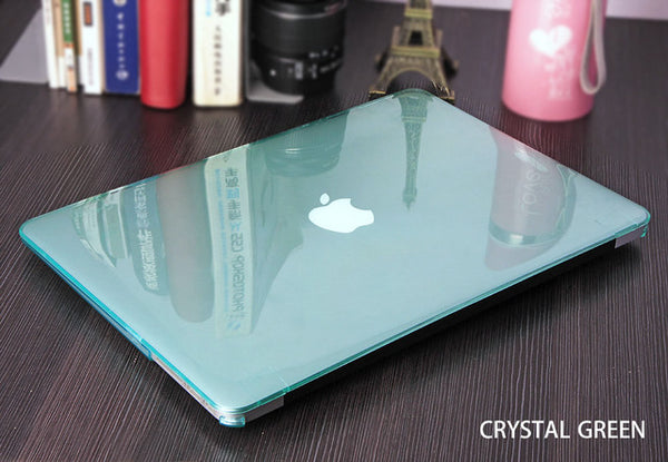 JUNWER Crystal\Matte Transparent Case For Apple Macbook Air Pro Retina 11 12 13 15 For Macbook Air 13 Laptop Case Cover