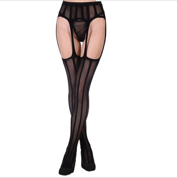 Women's suspender fishnet tights stockings  high waist net pantyhose, yarns sexy Garter net hose  fishnet tights