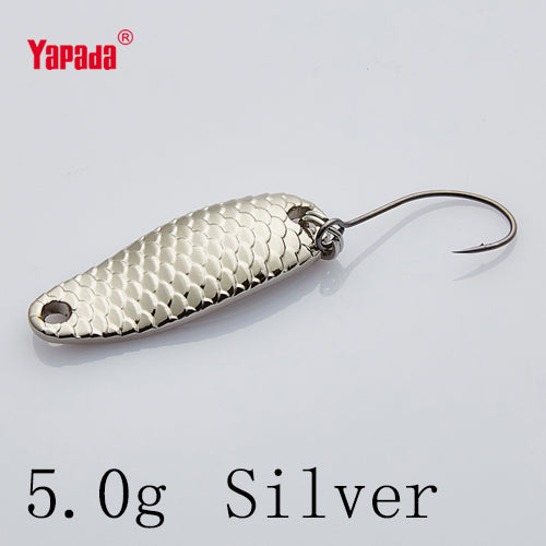 YAPADA Spoon 007 Loong Scale BKK HOOK 3.5g/5g 32-34mm Multicolor 6piece/lot  Metal Spoon Fishing Lures