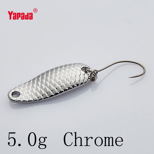 YAPADA Spoon 007 Loong Scale BKK HOOK 3.5g/5g 32-34mm Multicolor 6piece/lot  Metal Spoon Fishing Lures