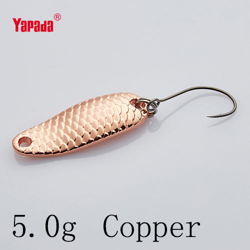 YAPADA Spoon 007 Loong Scale BKK HOOK 3.5g/5g 32-34mm Multicolor 6piece/lot  Metal Spoon Fishing Lures