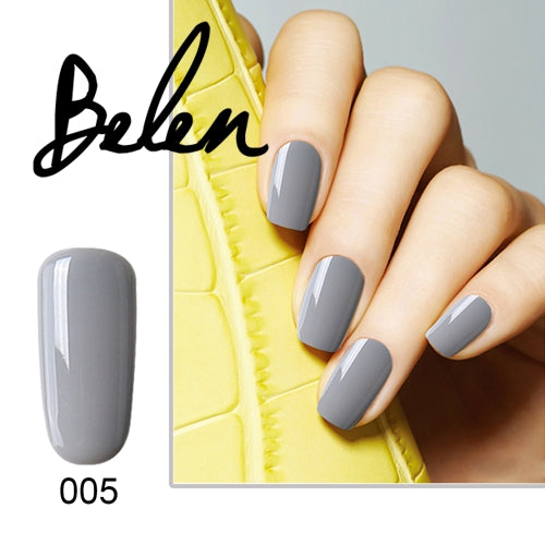 Belen Nail GelPolish Soak Off  Gel Polish Long Lasting UV LED Art Gelpolish Manicure Gray Color Nail Varnishes Nude Lacquer