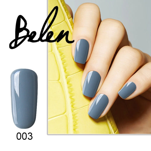 Belen Nail GelPolish Soak Off  Gel Polish Long Lasting UV LED Art Gelpolish Manicure Gray Color Nail Varnishes Nude Lacquer