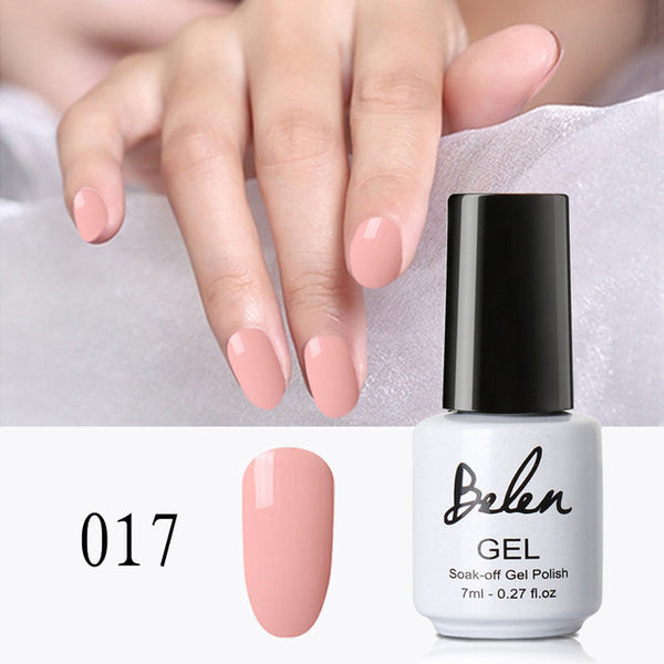 Belen Nail GelPolish Soak Off  Gel Polish Long Lasting UV LED Art Gelpolish Manicure Gray Color Nail Varnishes Nude Lacquer