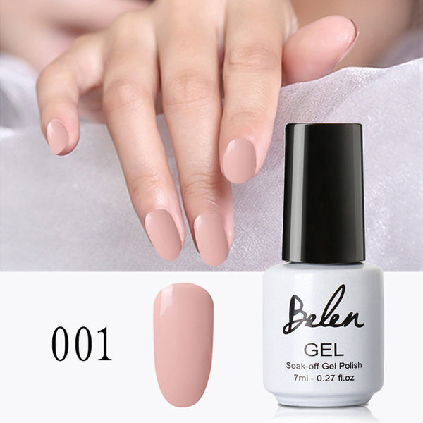 Belen Nail GelPolish Soak Off  Gel Polish Long Lasting UV LED Art Gelpolish Manicure Gray Color Nail Varnishes Nude Lacquer