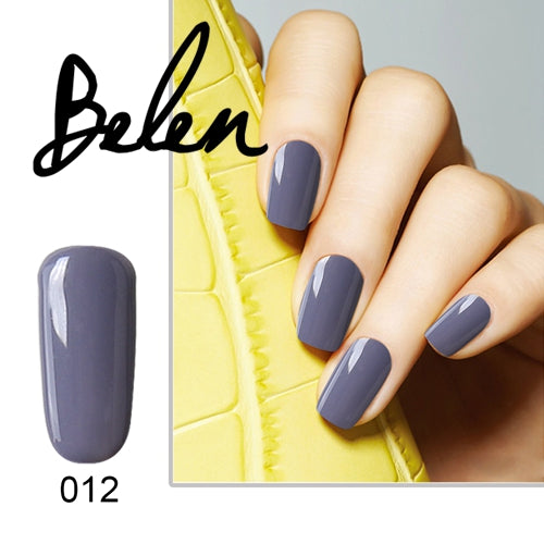 Belen Nail GelPolish Soak Off  Gel Polish Long Lasting UV LED Art Gelpolish Manicure Gray Color Nail Varnishes Nude Lacquer