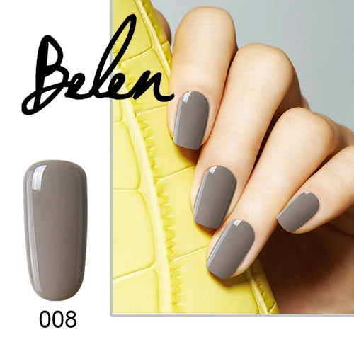 Belen Nail GelPolish Soak Off  Gel Polish Long Lasting UV LED Art Gelpolish Manicure Gray Color Nail Varnishes Nude Lacquer