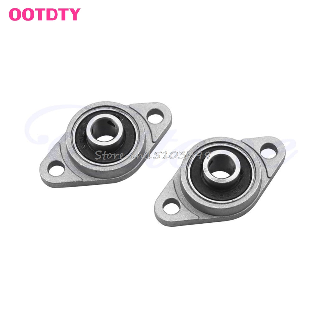 2Pcs 8mm Bore Diameter KFL08 Pillow Block Bearing Flange Rhombic Bearings New #G205M# Best Quality