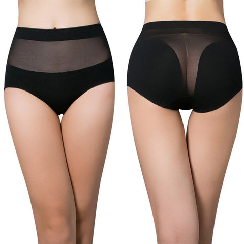 Women's cotton briefs hollow out high waist panties cotton underwear girl underpants lingerie