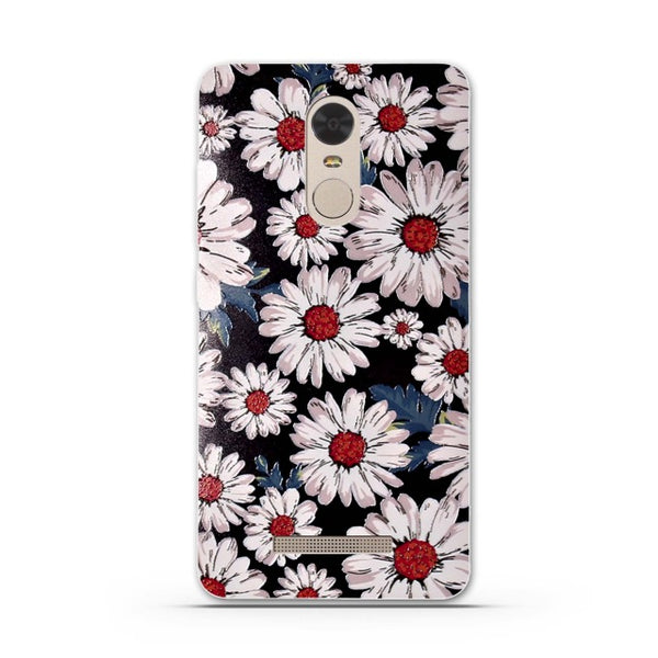 Flower Print Case for Xiaomi Redmi Note 3 Pro prime Soft Silicone Back Cover for Redmi Note 3/ Red Rice Note 3 /Hongmi Note 3