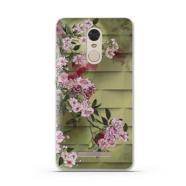 Flower Print Case for Xiaomi Redmi Note 3 Pro prime Soft Silicone Back Cover for Redmi Note 3/ Red Rice Note 3 /Hongmi Note 3